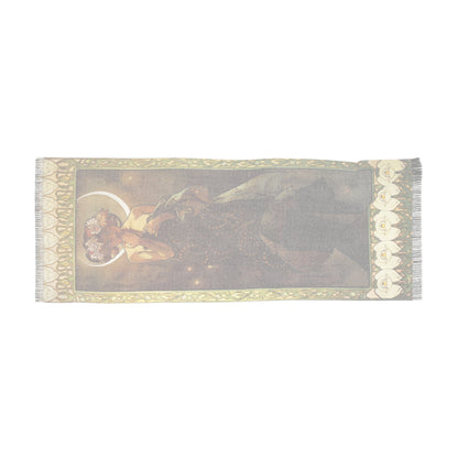 The Moon | Alphonse Mucha Scarf – Art Nouveau Scarf - - 27" × 71'' - 