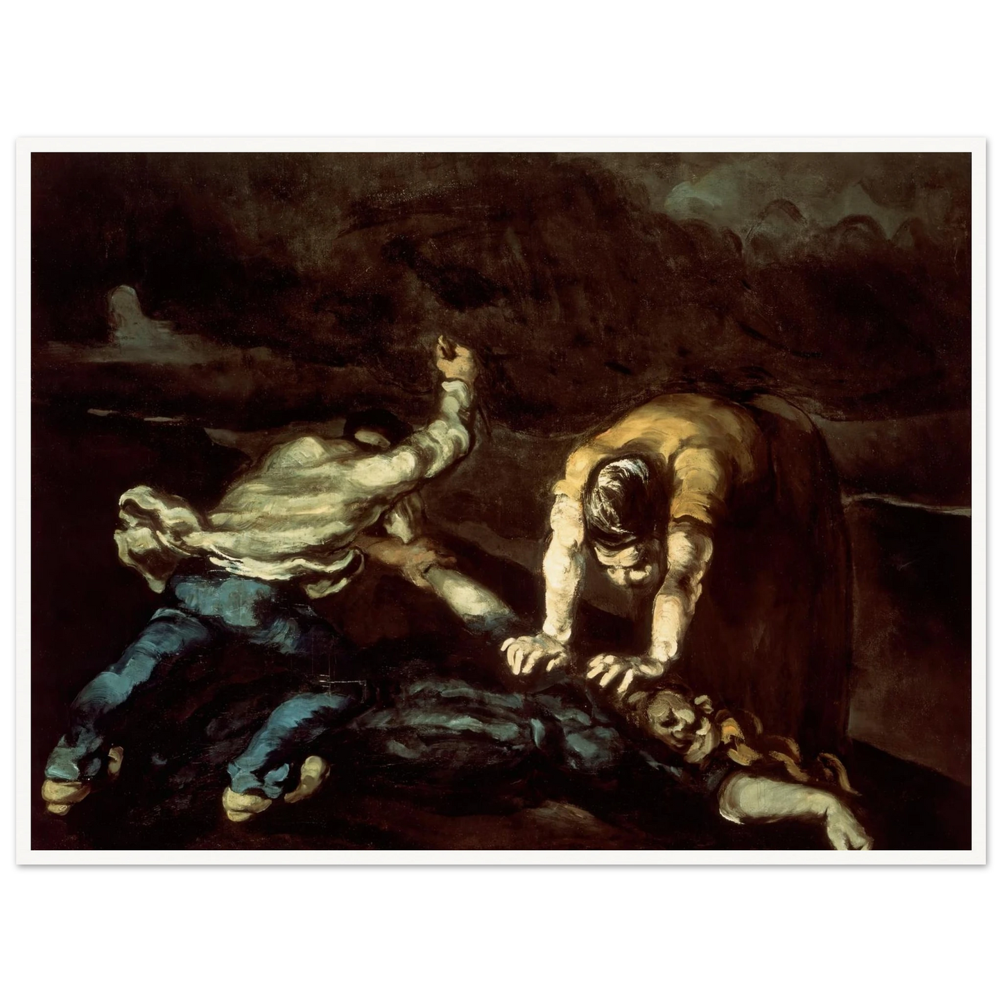 The Murder Art Print | Paul Cezanne - Framed Poster - 30x40 cm / 12x16″ - Black frame