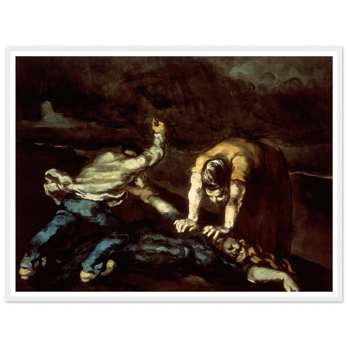 The Murder Art Print | Paul Cezanne - Framed Poster - 30x40 cm / 12x16″ - Black frame