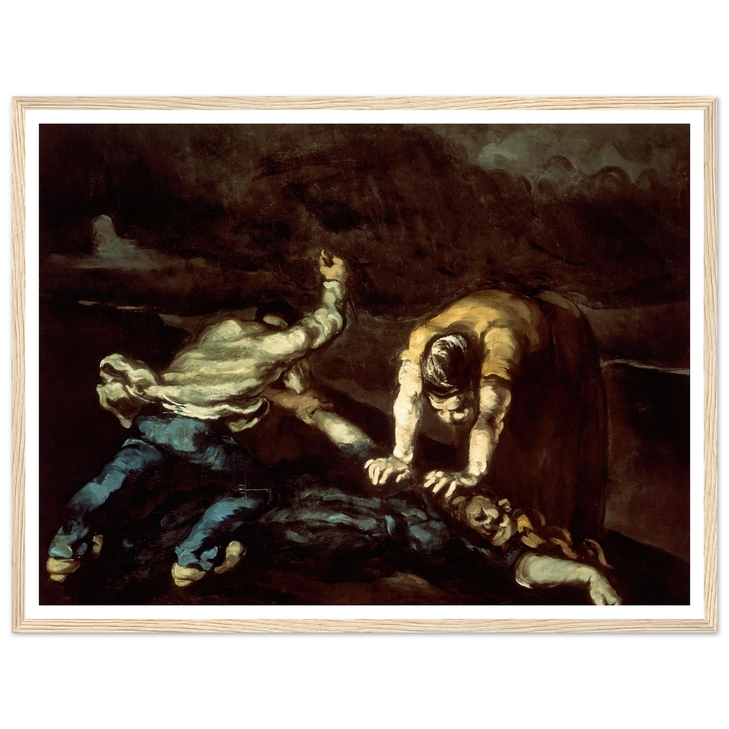 The Murder Art Print | Paul Cezanne - Framed Poster - 30x40 cm / 12x16″ - Black frame