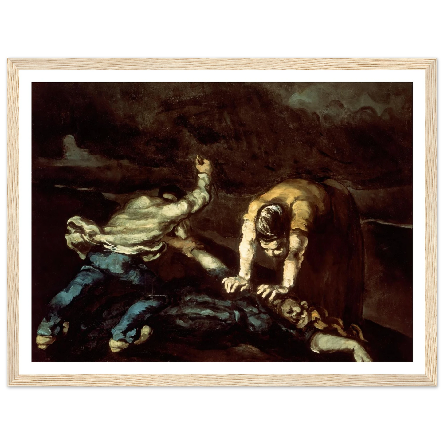 The Murder Art Print | Paul Cezanne - Framed Poster - 30x40 cm / 12x16″ - Black frame