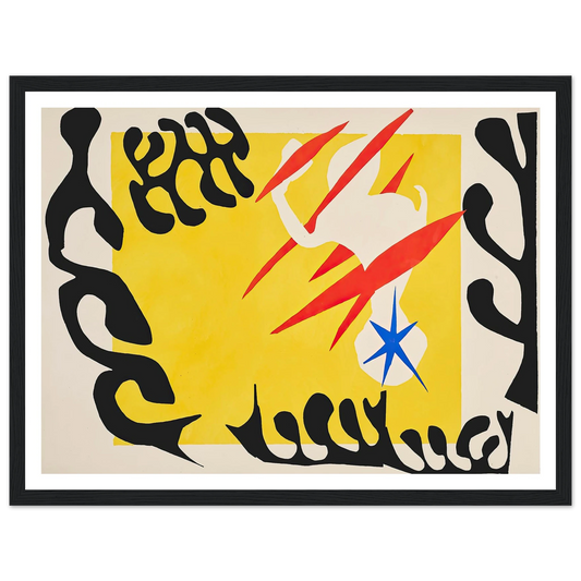 The nightmare of the white elephant (1947) Art Print | Henri Matisse - Framed Poster - 30x40 cm / 12x16″ - Black frame