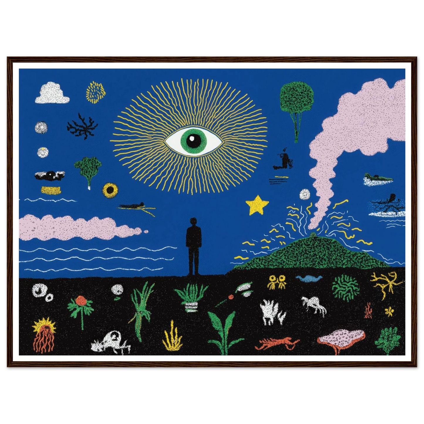 The Oracle's Dream - Framed Poster - 30x40 cm / 12x16″ - Black frame