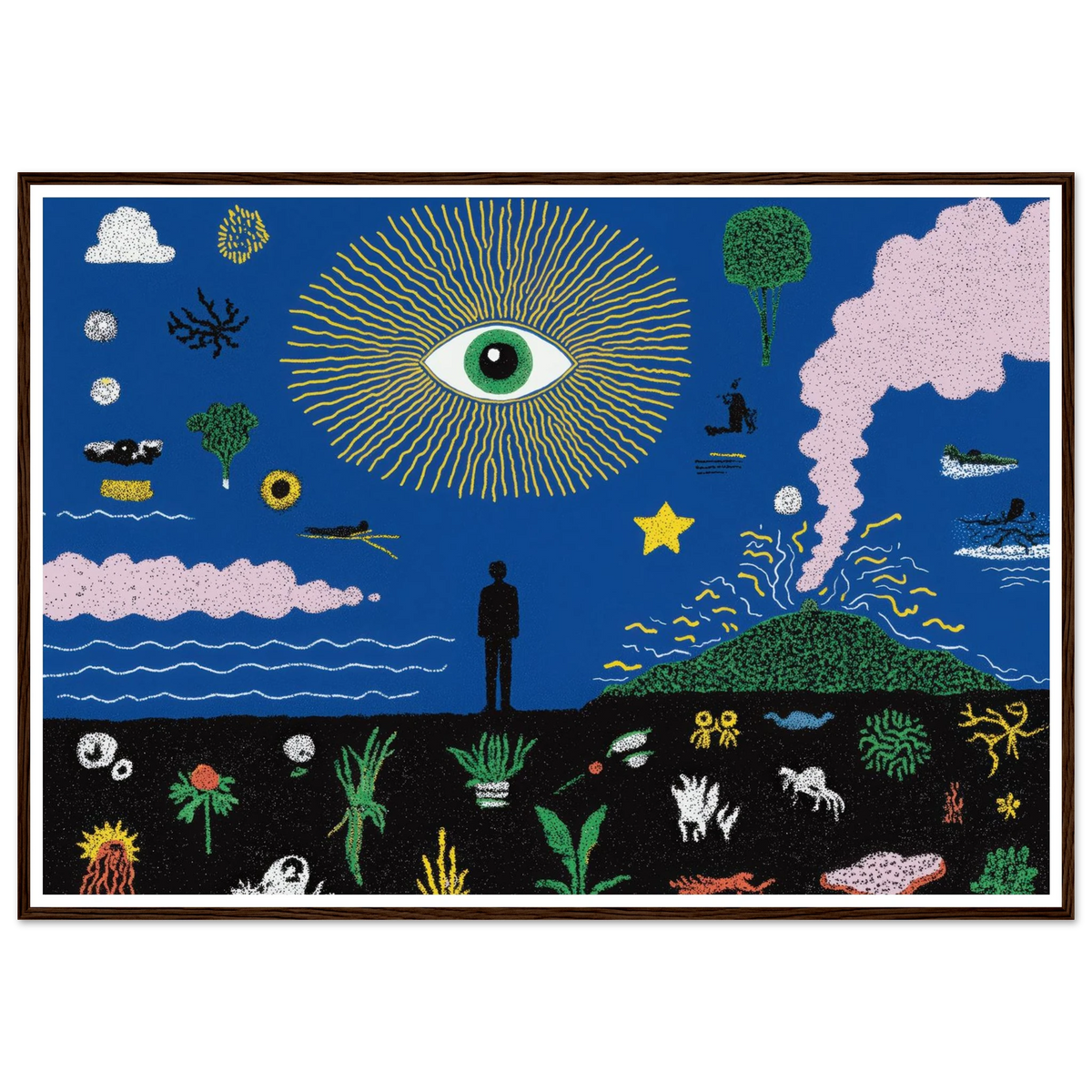 The Oracle's Dream - Framed Poster - 30x40 cm / 12x16″ - Black frame