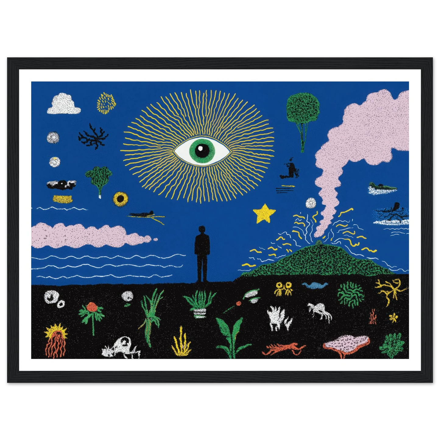 The Oracle's Dream - Framed Poster - 30x40 cm / 12x16″ - Black frame