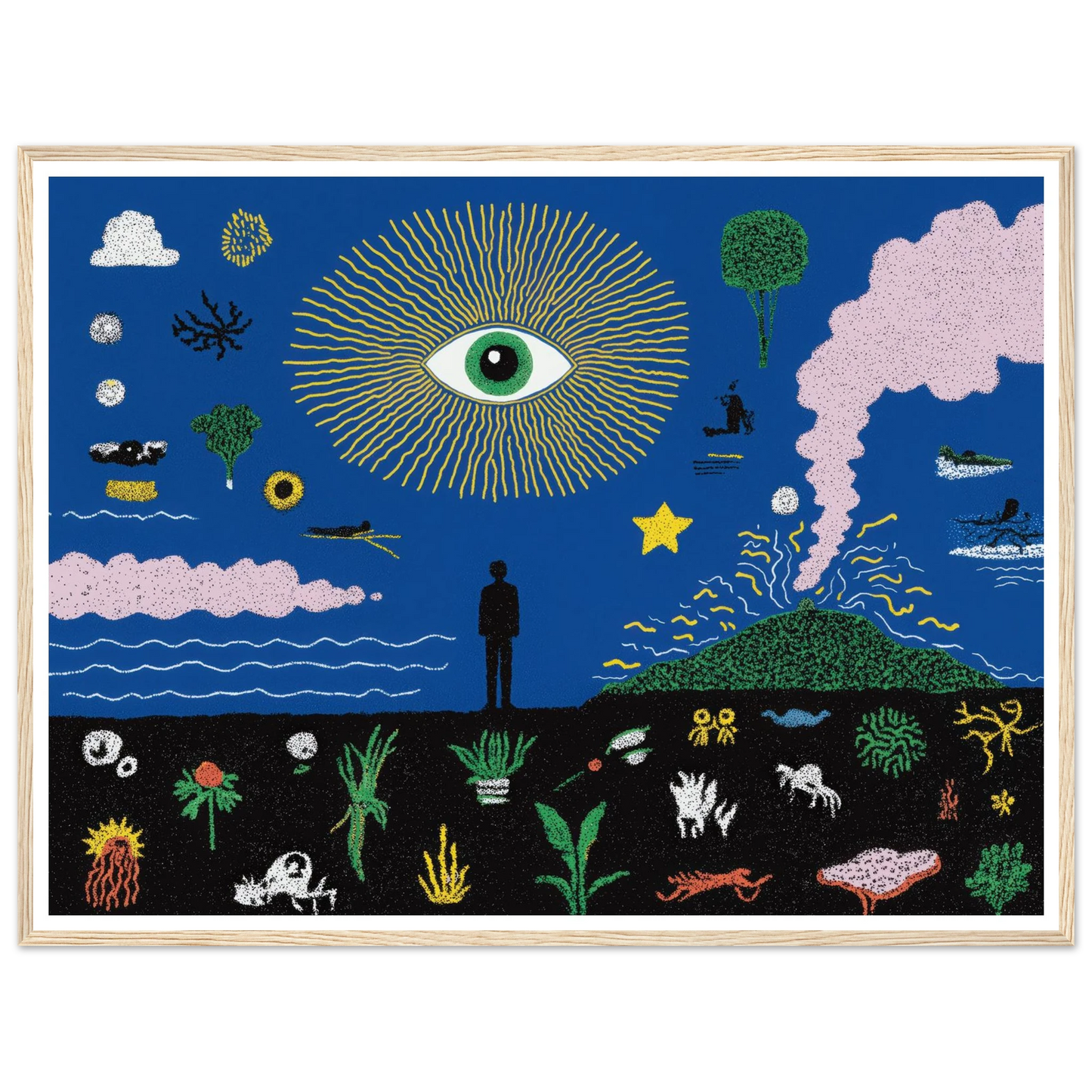 The Oracle's Dream - Framed Poster - 30x40 cm / 12x16″ - Black frame