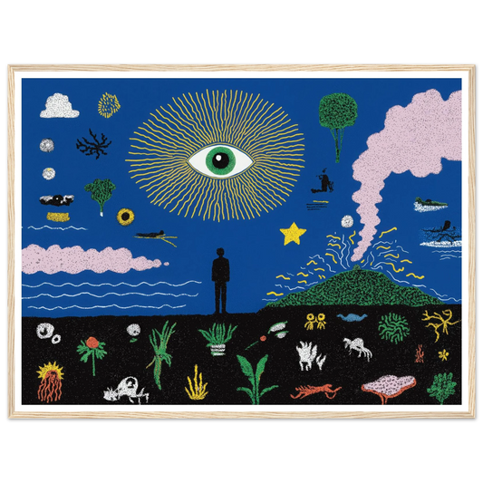 The Oracle's Dream - Framed Poster - 30x40 cm / 12x16″ - Black frame