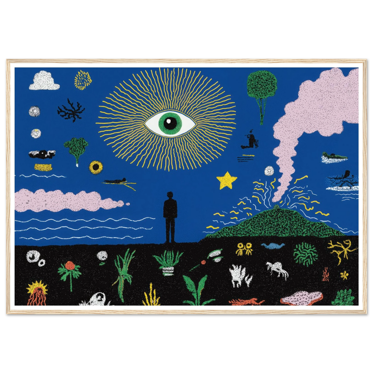 The Oracle's Dream - Framed Poster - 30x40 cm / 12x16″ - Black frame