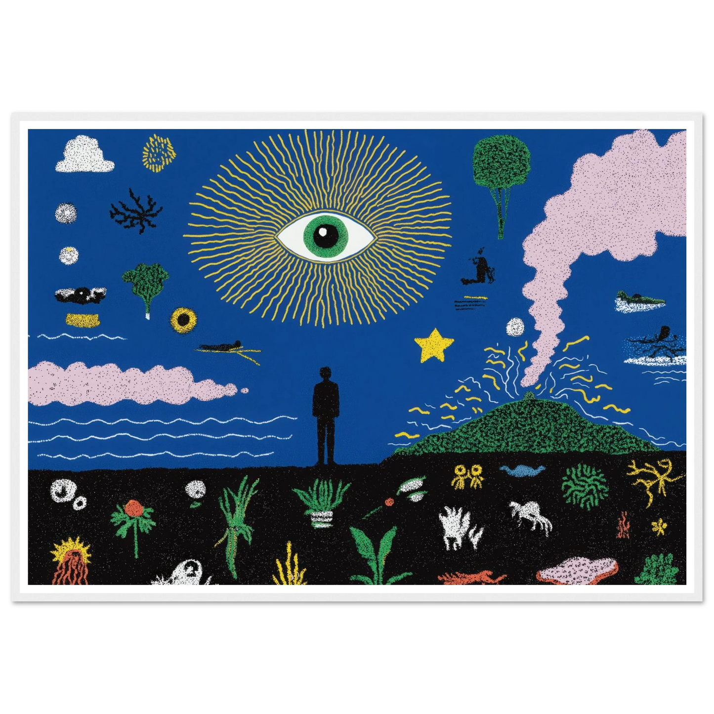 The Oracle's Dream - Framed Poster - 30x40 cm / 12x16″ - Black frame