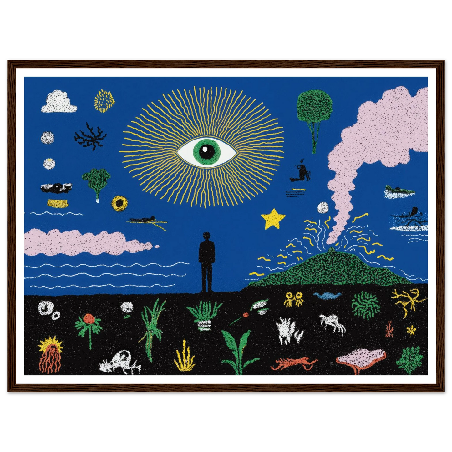 The Oracle's Dream - Framed Poster - 30x40 cm / 12x16″ - Black frame