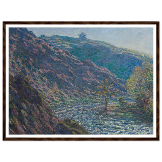 The Petite Creuse River (1889) Art Print | Claude Monet - Framed Poster - 30x40 cm / 12x16″ - Black frame