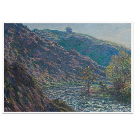The Petite Creuse River (1889) Art Print | Claude Monet - Framed Poster - 30x40 cm / 12x16″ - Black frame
