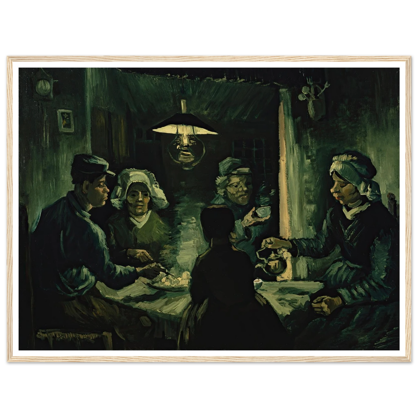 The Potato Eaters (1885) Art Print | Vincent van Gogh - Framed Poster - 30x40 cm / 12x16″ - Black frame