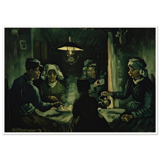 The Potato Eaters (1885) Art Print | Vincent van Gogh - Framed Poster - 30x40 cm / 12x16″ - Black frame