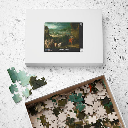 The rape of Proserpina (Persephone). Hades carries off Persephone, daughter of Zeus and Demeter Puzzle | Niccolò dell'Abbate - - 252 pcs (Horizontal) - 