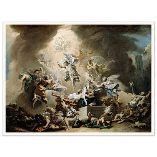 The Resurrection (circa 1715) Art Print | Sebastiano Ricci - Framed Poster - 30x40 cm / 12x16″ - Black frame