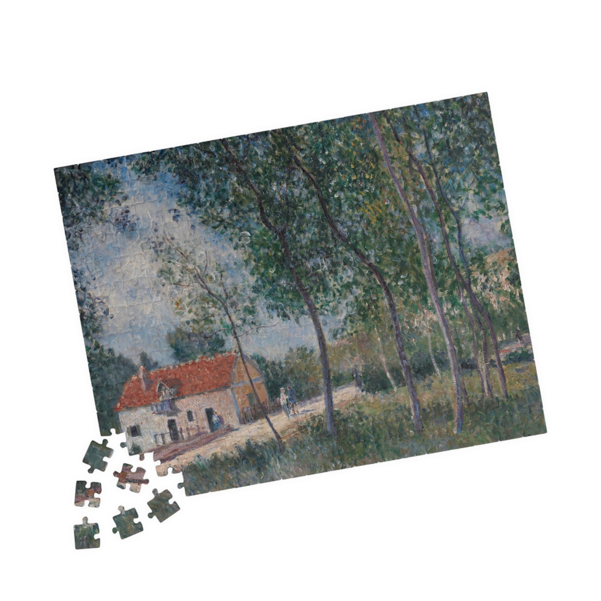 The Road from Moret to Saint-Mammès Puzzle | Alfred Sisley - - 252 pcs (Horizontal) - 