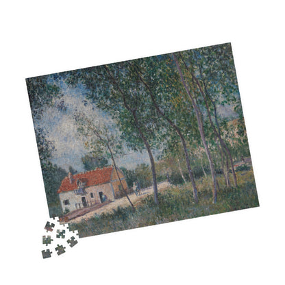 The Road from Moret to Saint-Mammès Puzzle | Alfred Sisley - - 252 pcs (Horizontal) - 