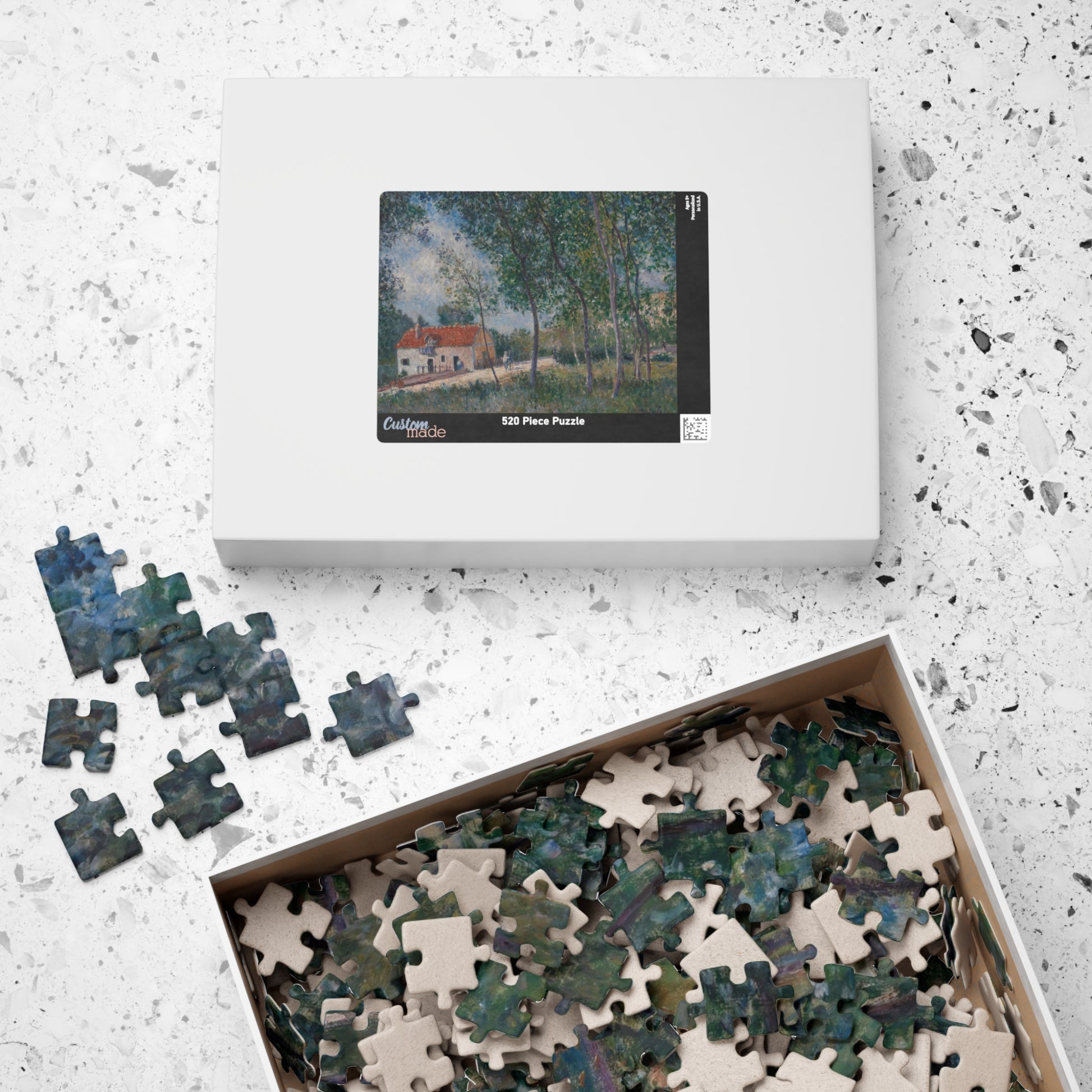 The Road from Moret to Saint-Mammès Puzzle | Alfred Sisley - - 252 pcs (Horizontal) - 