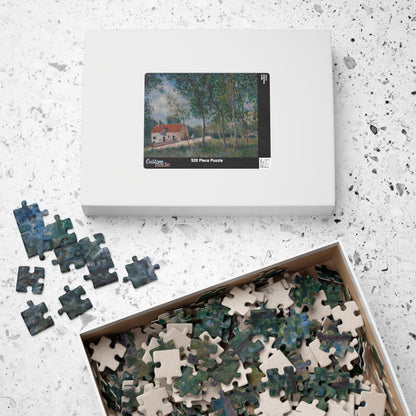 The Road from Moret to Saint-Mammès Puzzle | Alfred Sisley - - 252 pcs (Horizontal) - 