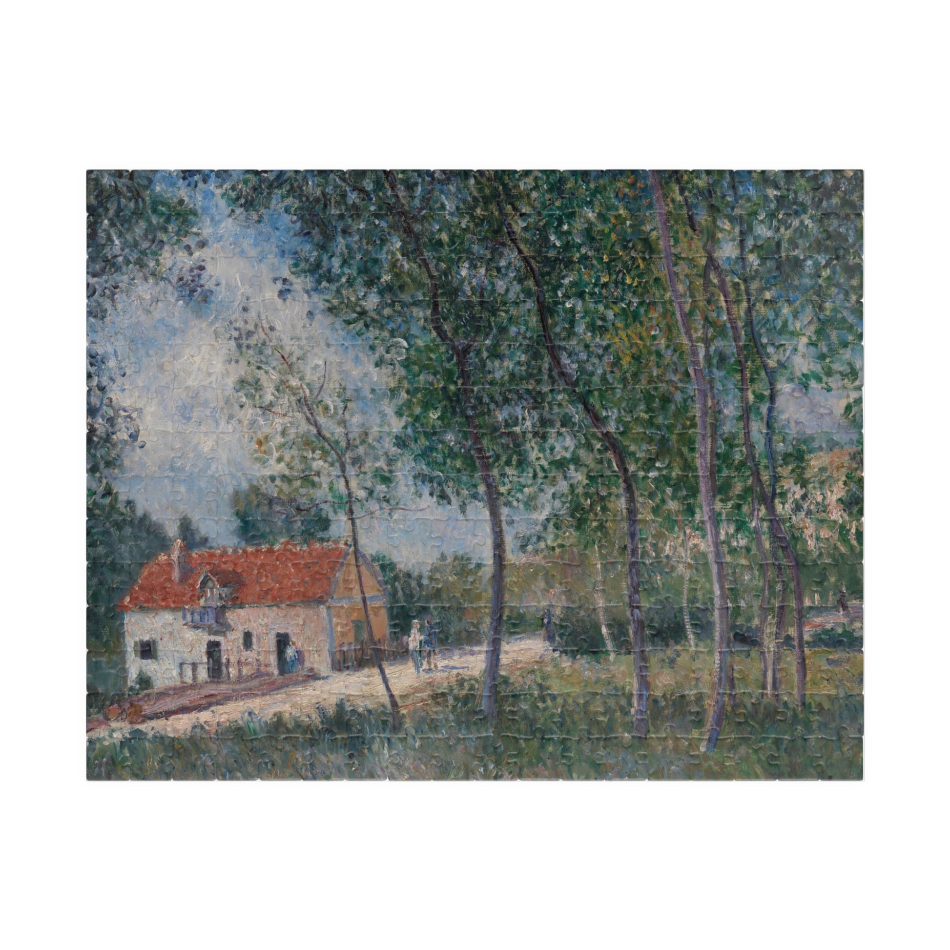 The Road from Moret to Saint-Mammès Puzzle | Alfred Sisley - - 252 pcs (Horizontal) - 