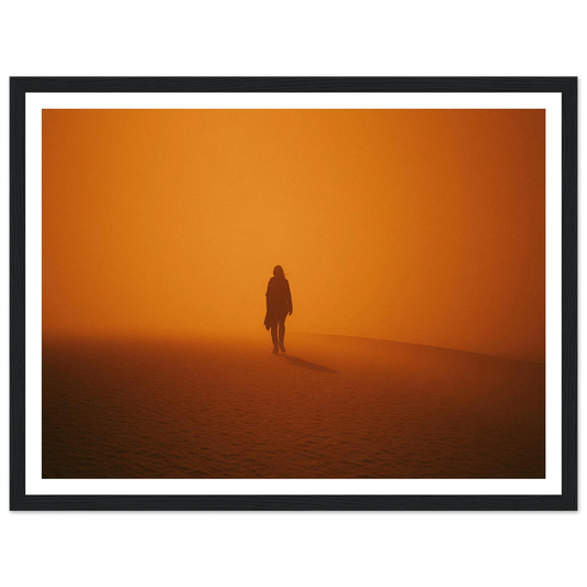 The Saffron Wanderer - Framed Poster - 30x40 cm / 12x16″ - Black frame