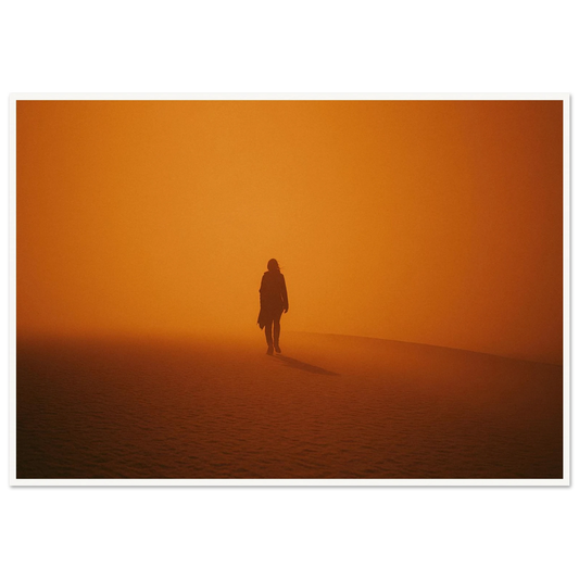 The Saffron Wanderer - Framed Poster - 30x40 cm / 12x16″ - Black frame