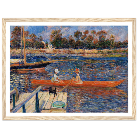 The Seine at Argenteuil (La Seine Ã Argenteuil) (1888) Art Print | Pierre Auguste Renoir - Framed Poster - 30x40 cm / 12x16″ - Black frame