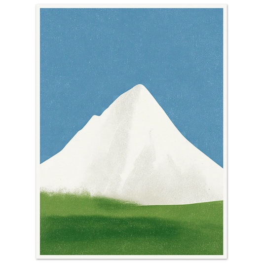 The Simple Majesty of Fire and Ice - Framed Poster - 30x40 cm / 12x16″ - Black frame