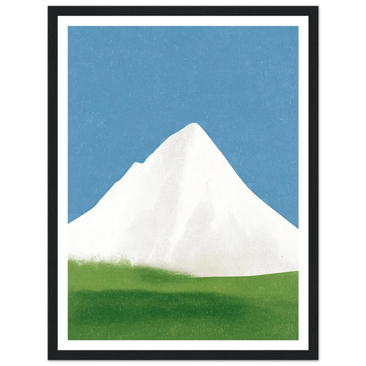 The Simple Majesty of Fire and Ice - Framed Poster - 30x40 cm / 12x16″ - Black frame
