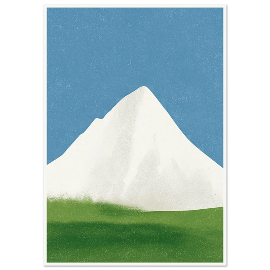 The Simple Majesty of Fire and Ice - Framed Poster - 30x40 cm / 12x16″ - Black frame