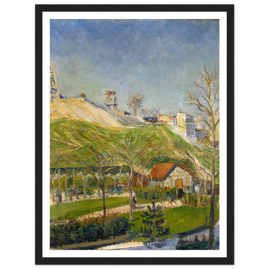 The Square Saint-Pierre (1883-1884) Art Print | Paul Signac - Framed Poster - 30x40 cm / 12x16″ - Black frame