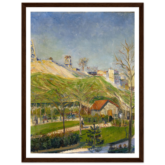 The Square Saint-Pierre (1883-1884) Art Print | Paul Signac - Framed Poster - 30x40 cm / 12x16″ - Black frame