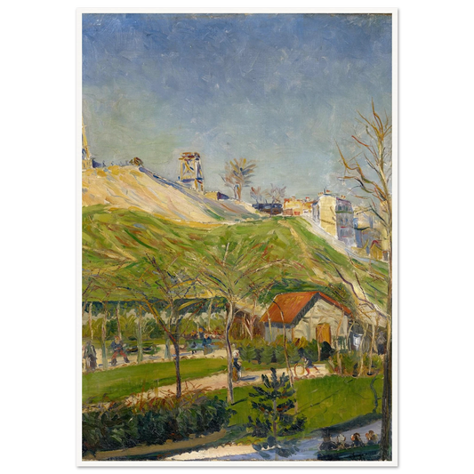 The Square Saint-Pierre (1883-1884) Art Print | Paul Signac - Framed Poster - 30x40 cm / 12x16″ - Black frame