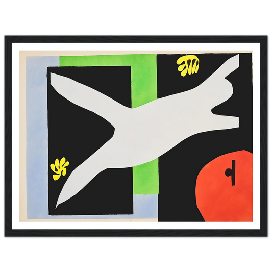 The swimmer in the tank (1947) Art Print | Henri Matisse - Framed Poster - 30x40 cm / 12x16″ - Black frame