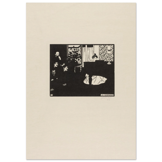 The Symphony (1897) Art Print | Felix Vallotton - Framed Poster - 30x40 cm / 12x16″ - Black frame