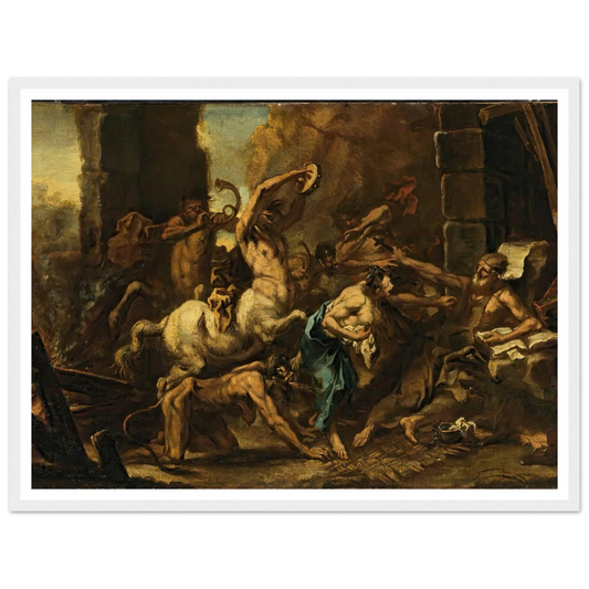 The Temptation Of Saint Anthony Art Print | Sebastiano Ricci - Framed Poster - 30x40 cm / 12x16″ - Black frame