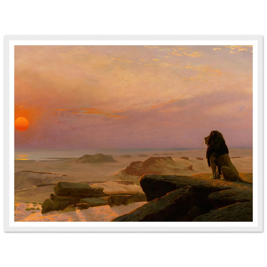 The Two Majesties (Les Deux Majestés) (1883) Art Print | Jean Leon Gerome - Framed Poster - 30x40 cm / 12x16″ - Black frame