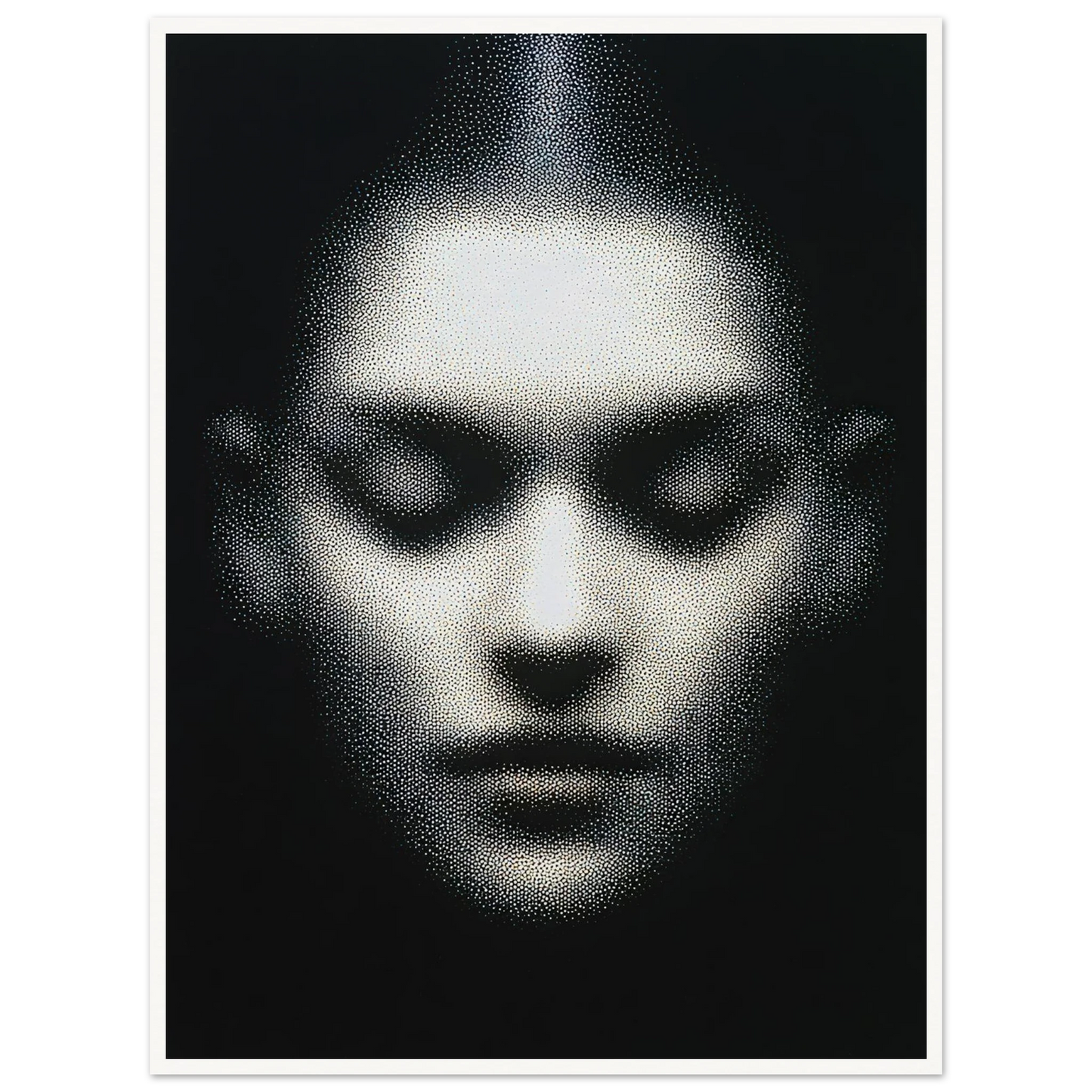 The Unseen Face - Framed Poster - 30x40 cm / 12x16″ - Black frame