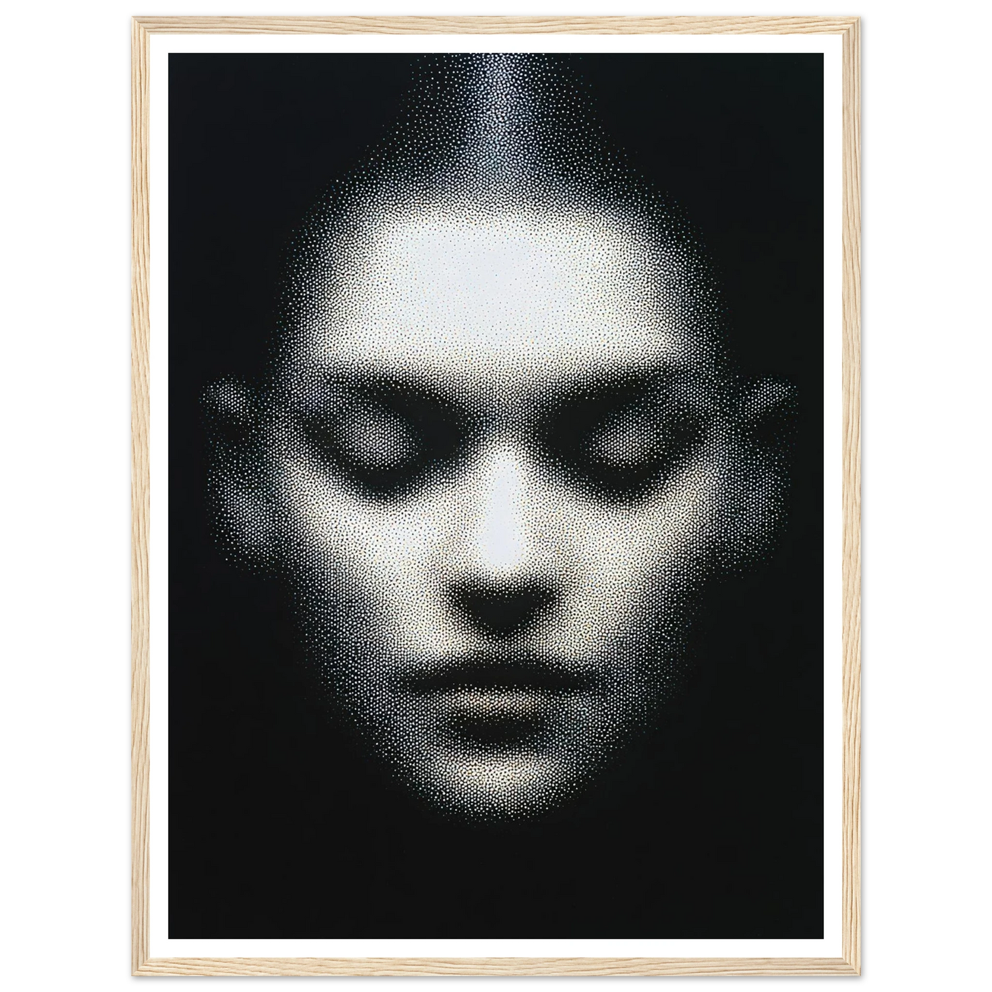 The Unseen Face - Framed Poster - 30x40 cm / 12x16″ - Black frame