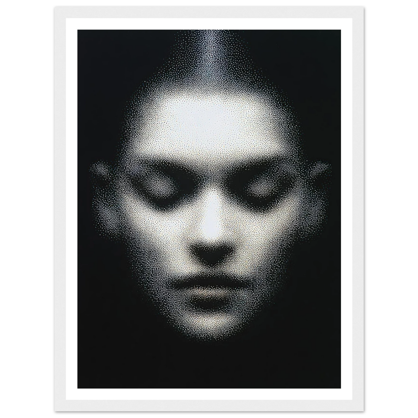 The Unseen Face - Framed Poster - 30x40 cm / 12x16″ - Black frame