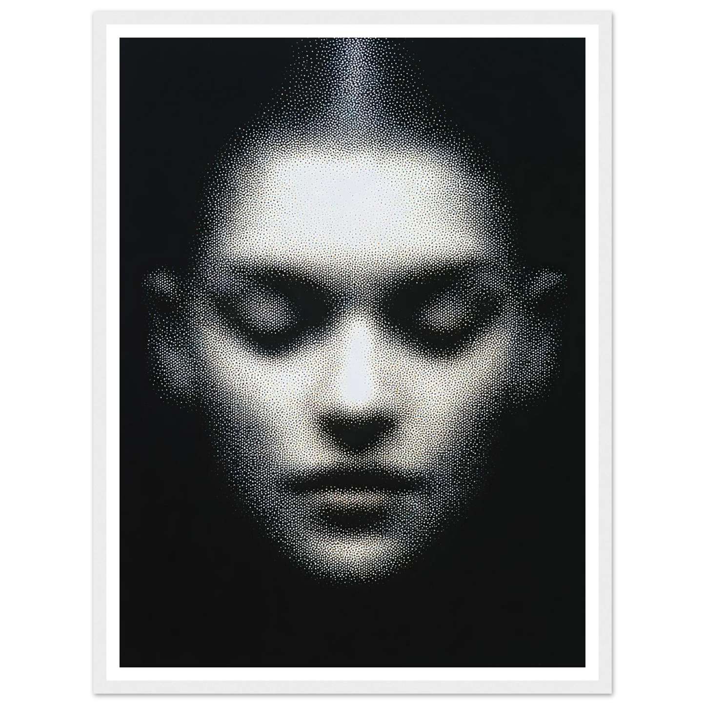 The Unseen Face - Framed Poster - 30x40 cm / 12x16″ - Black frame