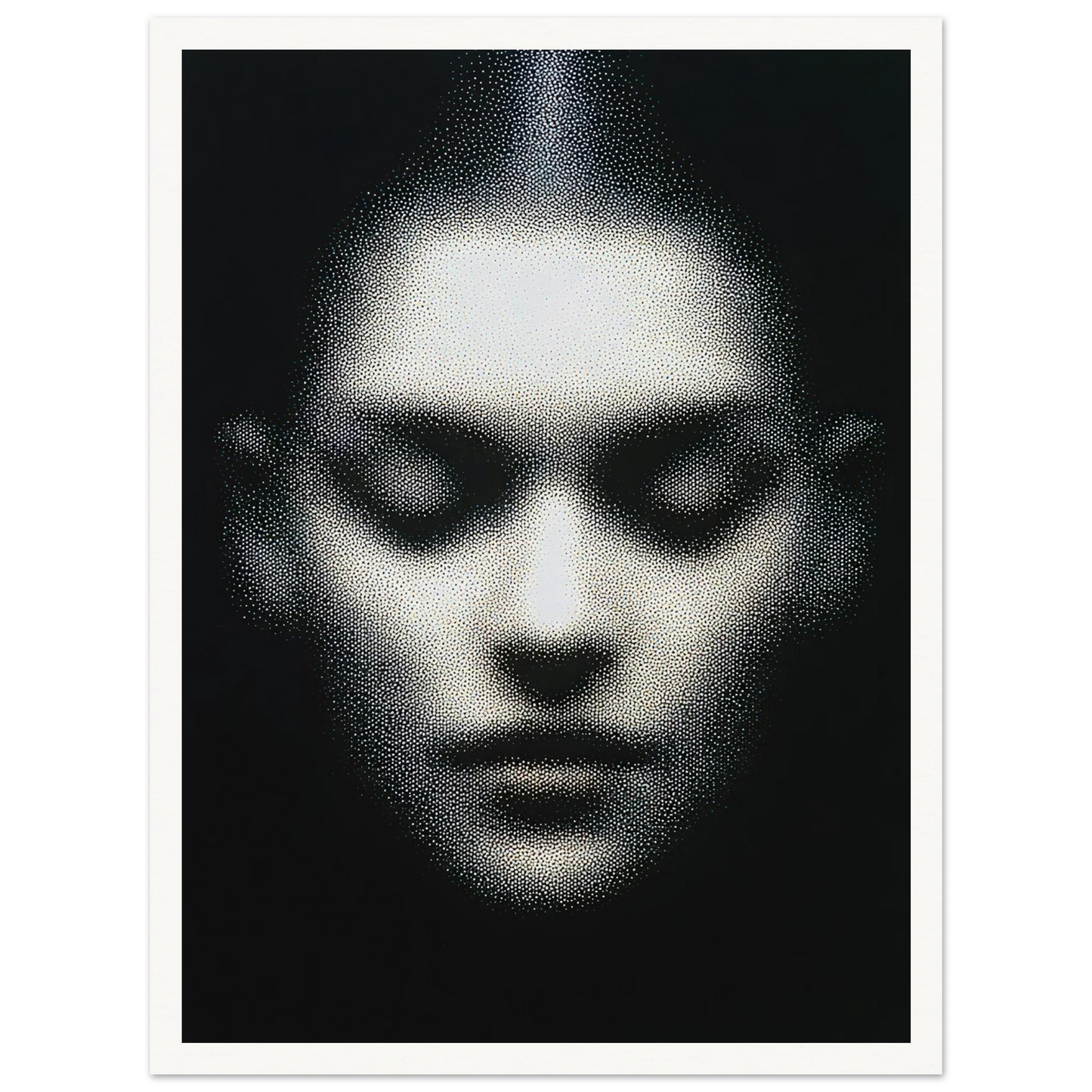 The Unseen Face - Framed Poster - 30x40 cm / 12x16″ - Black frame