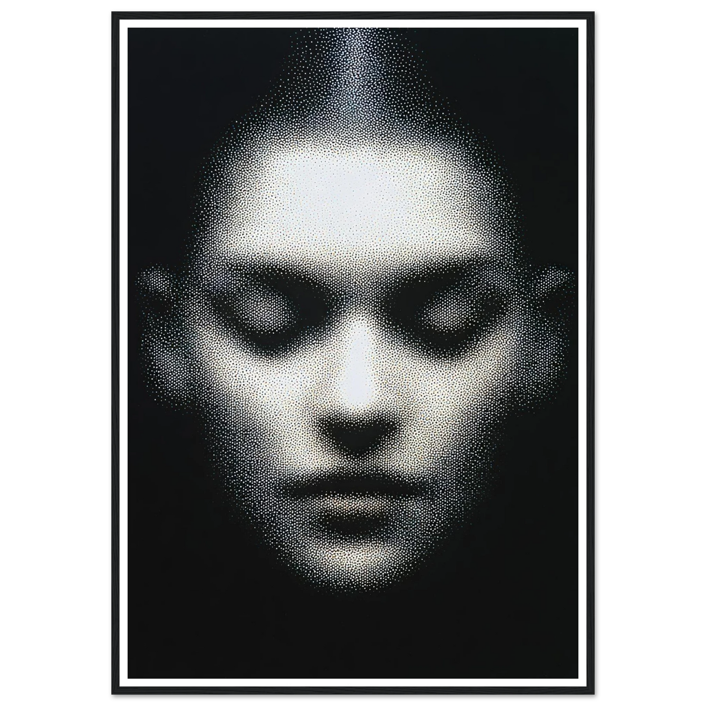 The Unseen Face - Framed Poster - 30x40 cm / 12x16″ - Black frame
