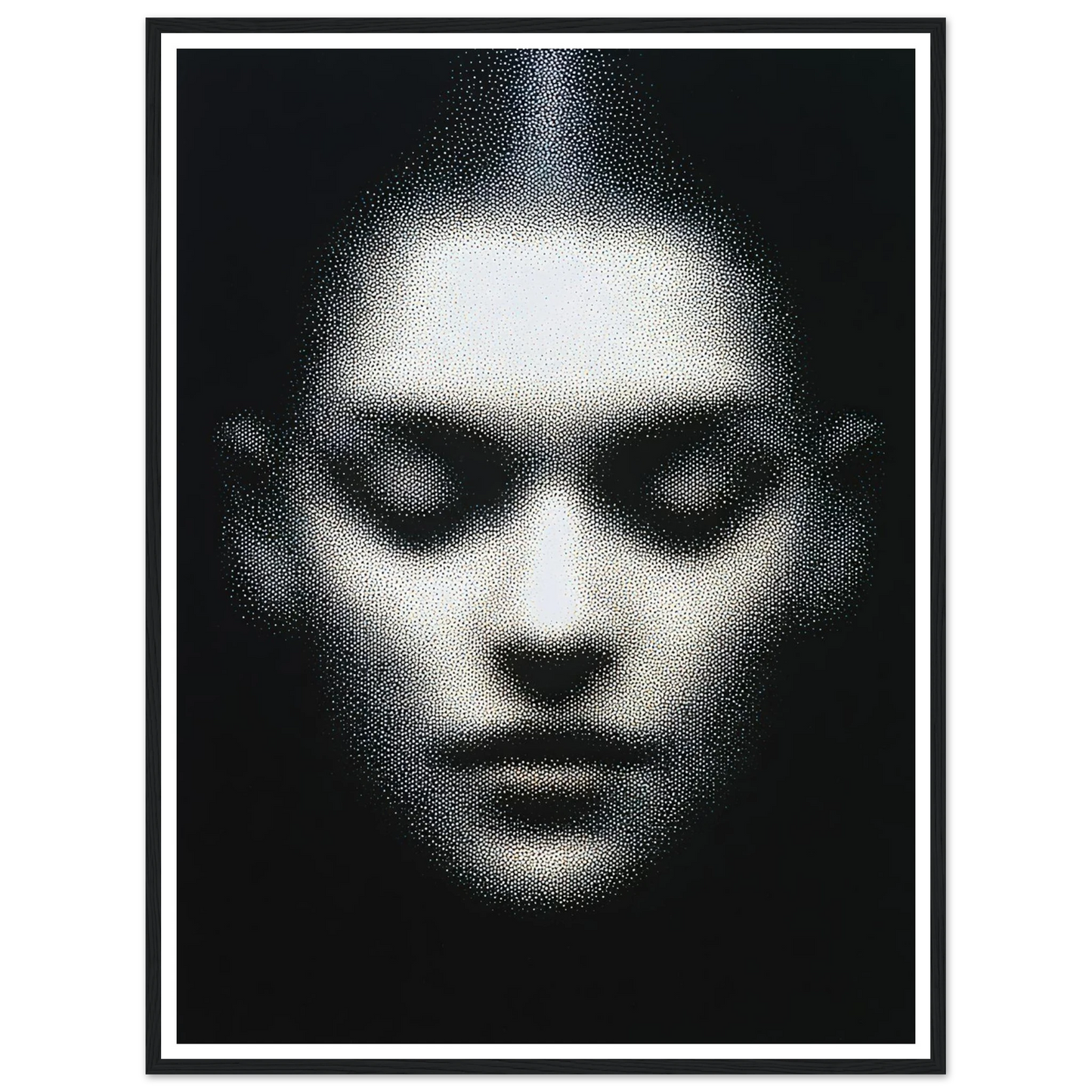 The Unseen Face - Framed Poster - 30x40 cm / 12x16″ - Black frame