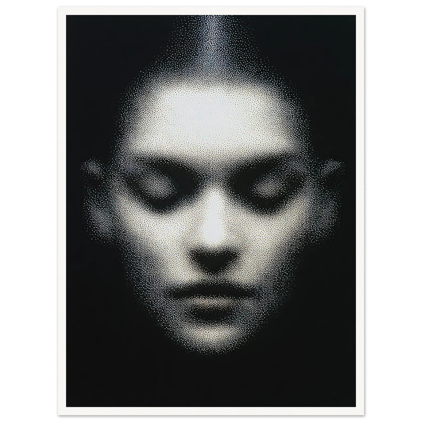 The Unseen Face - Framed Poster - 30x40 cm / 12x16″ - Black frame