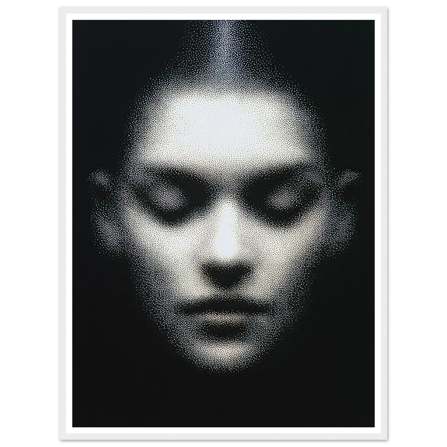 The Unseen Face - Framed Poster - 30x40 cm / 12x16″ - Black frame