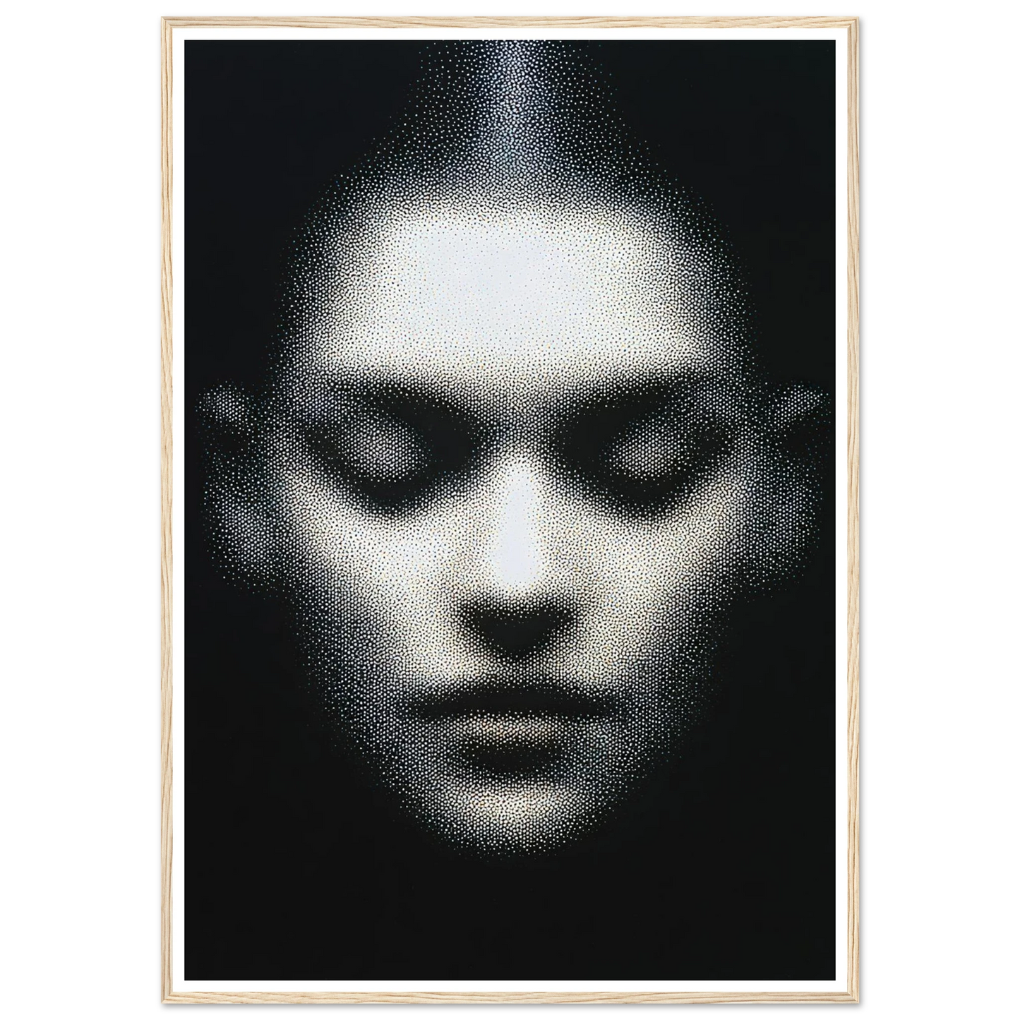 The Unseen Face - Framed Poster - 30x40 cm / 12x16″ - Black frame