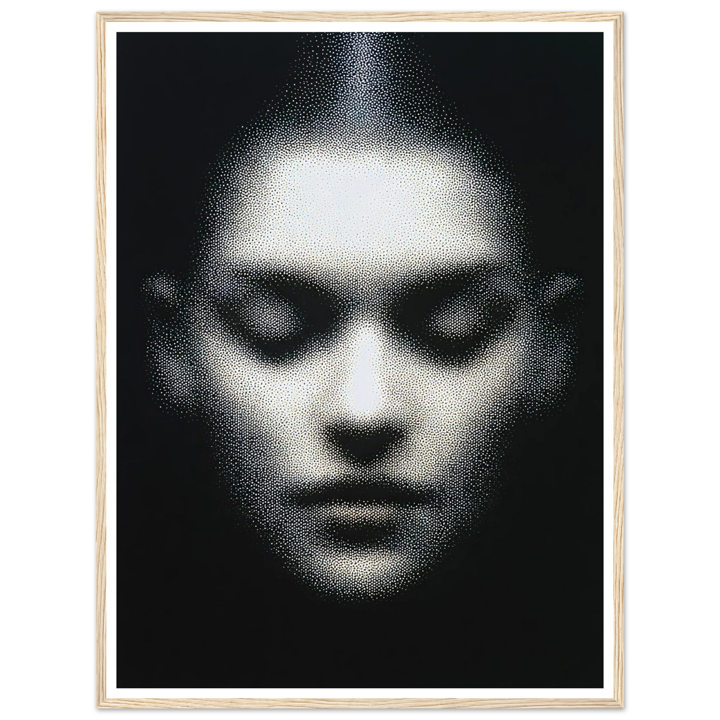 The Unseen Face - Framed Poster - 30x40 cm / 12x16″ - Black frame