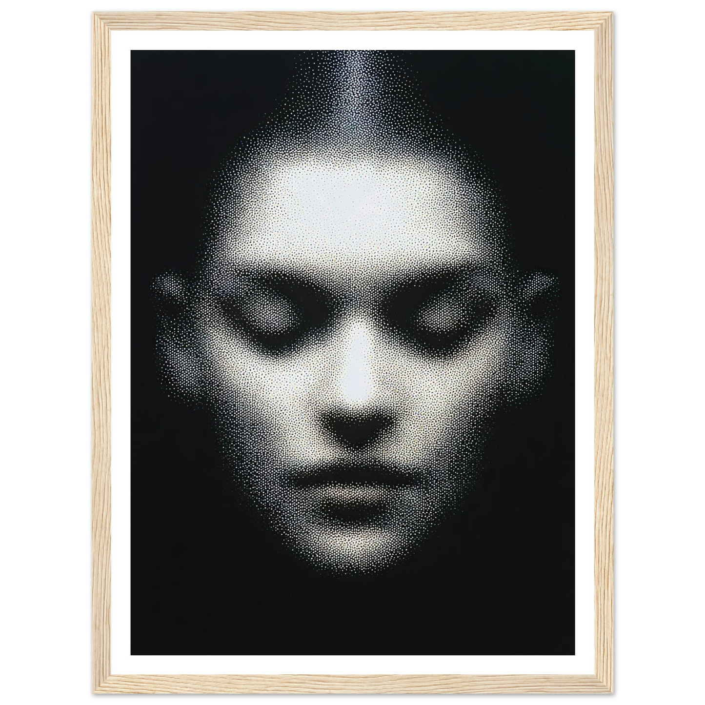 The Unseen Face - Framed Poster - 30x40 cm / 12x16″ - Black frame